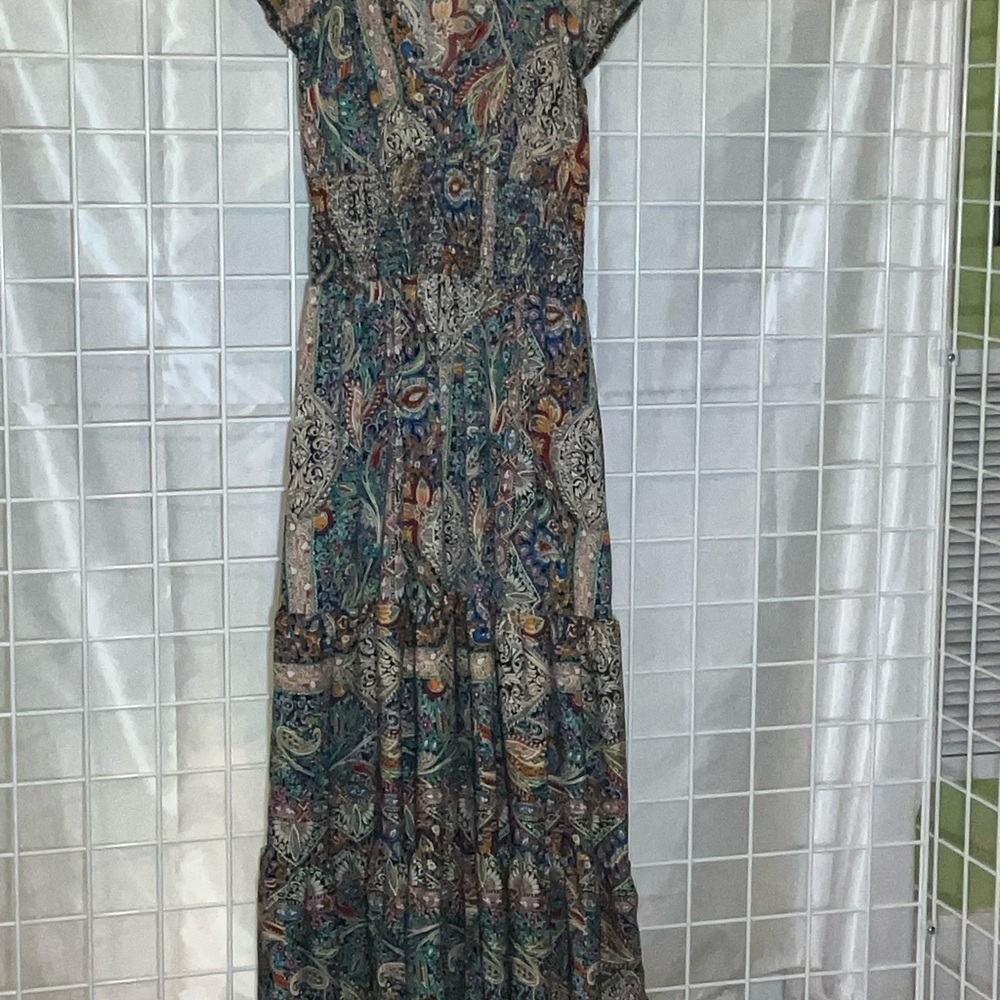SHEIN Multicolor Paisley Maxi Dress